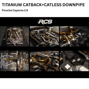 Titanium Catback + Catless Downpipe (Cayenne 2.9)