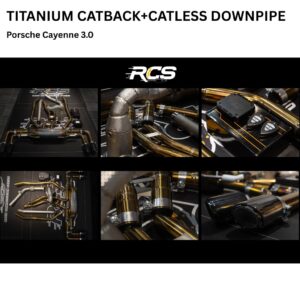 Titanium Catback + Catless Downpipe (Cayenne 3.0)