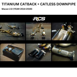 Titanium Catback + Catless Downpipe (Macan 2.0)