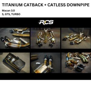 Titanium Catback + Catless Downpipe (Macan 3.0)